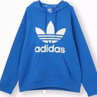 adidas - adidas オリジナルス パーカー 青 ブルーの通販 by 緑茶's ...