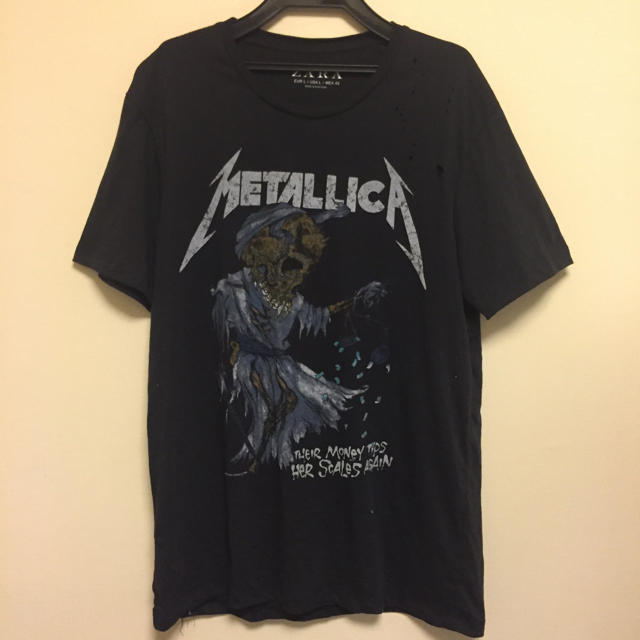 ZARA - 即完売 ZARA × METALLICA メタリカ Tシャツ L 中古 希少 ZARA - 即完売 ZARA × METALLICA メタリカ Tシャツ L 中古 希少