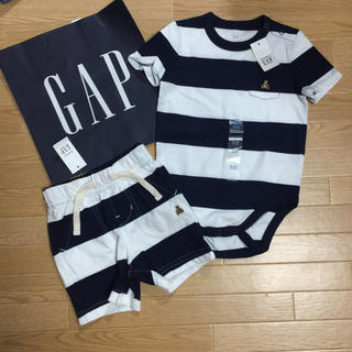 ベビーギャップ(babyGAP)のベビーギャップ ロンパース ショートパンツ 70センチ(ロンパース)