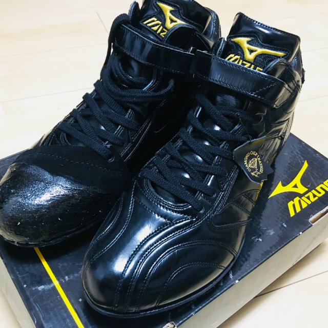 MIZUNO - mizuno ハイカットスパイク ミズノプロ P革の通販 by MIZUNO - mizuno ハイカットスパイク ミズノプロ P革の通販 by