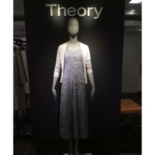 セオリー(theory)のセオリー 16SS リネンカーディガン ブルー(カーディガン)