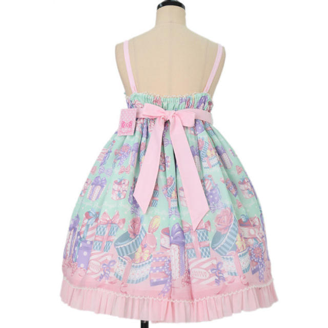 Angelic Pretty(アンジェリックプリティー)のWrapping Heart♡JSK レディースのワンピース(ひざ丈ワンピース)の商品写真