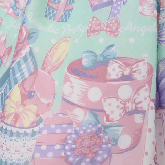 Angelic Pretty(アンジェリックプリティー)のWrapping Heart♡JSK レディースのワンピース(ひざ丈ワンピース)の商品写真