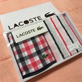 ラコステ(LACOSTE)の新品未開封＊LACOSTE＊ハンドタオル セット(ハンカチ)