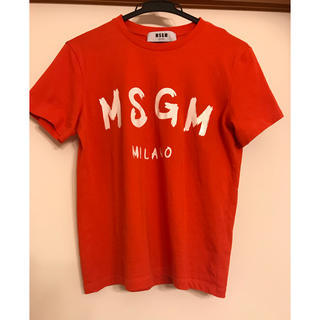 エムエスジイエム(MSGM)のMSGM エムエスジーエム 2017ss Tシャツ Mサイズ 朱色(Tシャツ(半袖/袖なし))