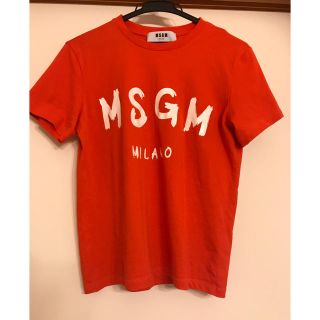 エムエスジイエム(MSGM)のMSGM エムエスジーエム 2017ss Tシャツ Mサイズ 朱色(Tシャツ(半袖/袖なし))