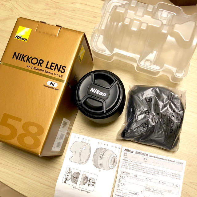 Nikon(ニコン)のびーさる0114様専用 AF-S NIKKOR 58mm f/1.4G  スマホ/家電/カメラのカメラ(レンズ(単焦点))の商品写真