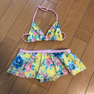 ロキシー(Roxy)のROXY フリル 花柄 ビキニ サイズ4(水着)