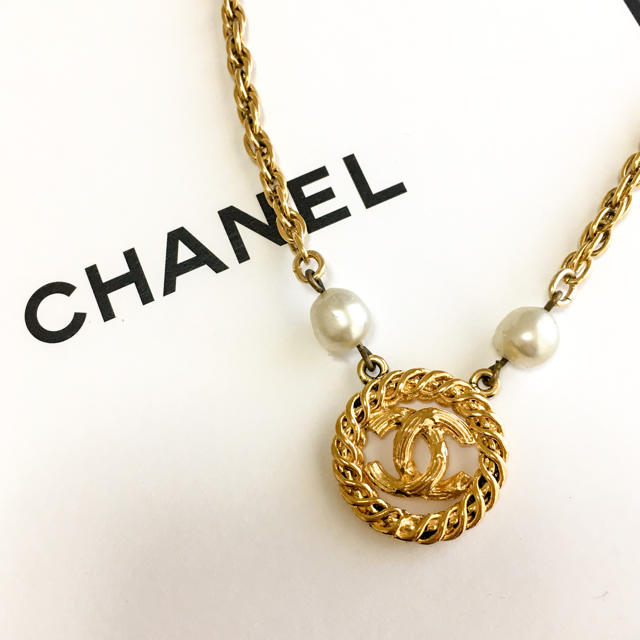 CHANEL - ヴィンテージ シャネル ココマーク パール ネックレス チョーカー ゴールド の通販 by C's shop..💜💋