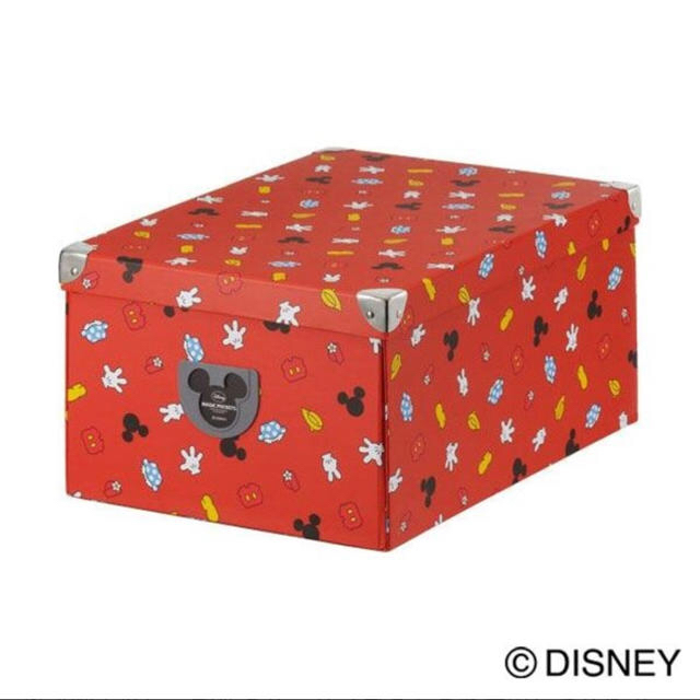 Disney(ディズニー)のディズニー　収納ボックス　M【赤】 インテリア/住まい/日用品の収納家具(ケース/ボックス)の商品写真