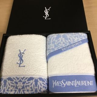 サンローラン(Saint Laurent)の【更に値下げ】☆イヴ・サンローラン フェイスタオルセット 新品未使用(タオル/バス用品)