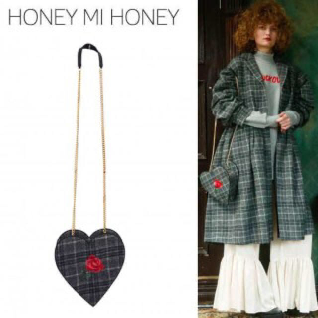 Honey mi Honey(ハニーミーハニー)のHONEY MI HONEY rose tweed bag ハニーミーハニー  レディースのバッグ(ショルダーバッグ)の商品写真