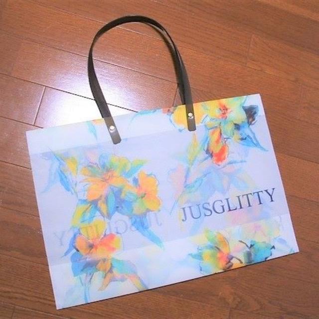 JUSGLITTY(ジャスグリッティー)の新品ジャスグリッティー★ショップ袋ショッパー　ショッピングバッグ非売品 レディースのバッグ(ショップ袋)の商品写真