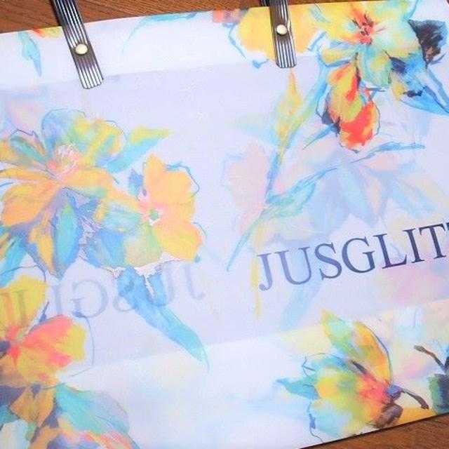 JUSGLITTY(ジャスグリッティー)の新品ジャスグリッティー★ショップ袋ショッパー　ショッピングバッグ非売品 レディースのバッグ(ショップ袋)の商品写真