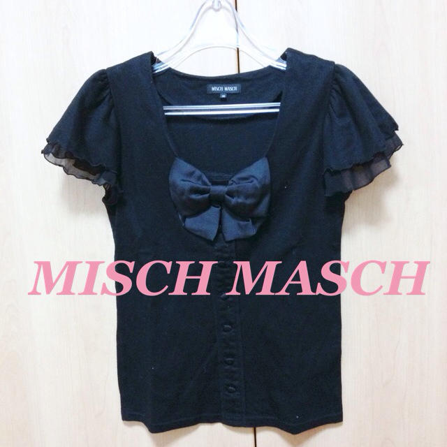 MISCH MASCH(ミッシュマッシュ)のMISCH MASCHリボン付き♡半袖 レディースのトップス(カットソー(半袖/袖なし))の商品写真