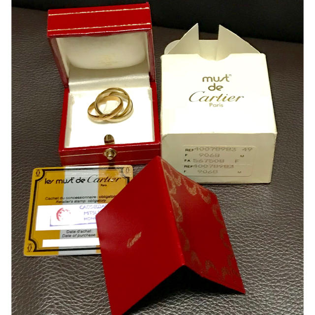 Cartier(カルティエ)のあむちゃん様専用   カルティエ トリニティリング 3連 レディースのアクセサリー(リング(指輪))の商品写真