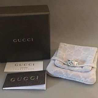 グッチ(Gucci)のGUCCI  人気  美品  GGロゴリング  シルバー925(リング(指輪))