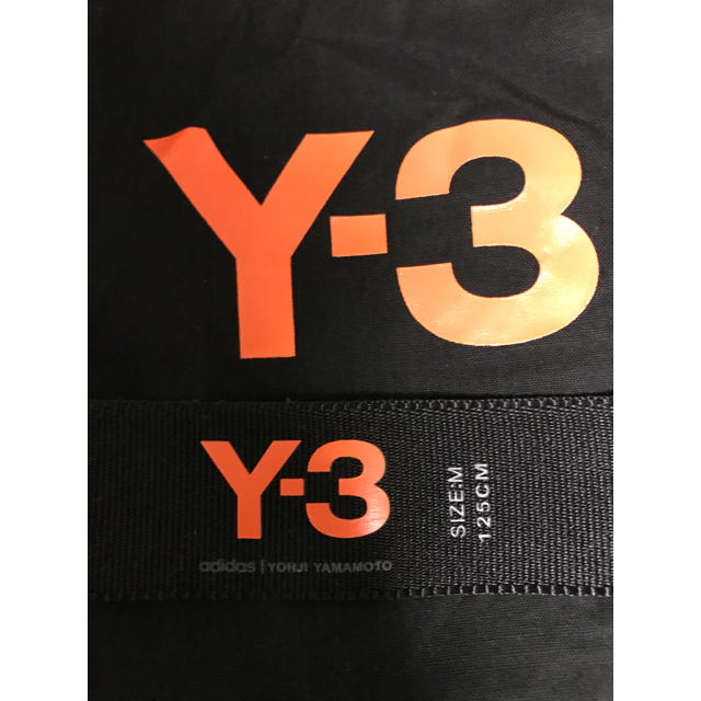 Y-3(ワイスリー)の正規品 Y-3 ロゴ ベルト 黒色 Mサイズ 125cm メンズのファッション小物(ベルト)の商品写真