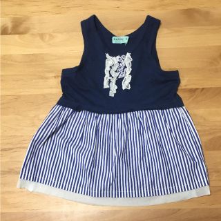 ハッカキッズ(hakka kids)のハッカキッズ♡HAKKA KIDS ストライプ トップ100cm(Tシャツ/カットソー)