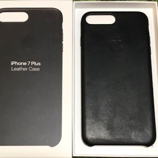 アップル(Apple)のiPhone 7 Plus Leather Case Black ケース カバー(その他)