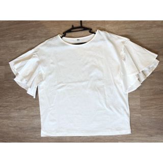 ユニクロ(UNIQLO)の未使用  UNIQLO フリルTシャツ(Tシャツ(半袖/袖なし))