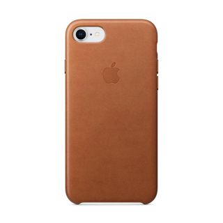 アップル(Apple)のiPhone 7 8 Apple 純正 レザー  ケース サドルブラウン 茶色(iPhoneケース)