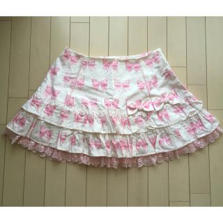 アンジェリックプリティー(Angelic Pretty)のリボン柄スカート(ミニスカート)