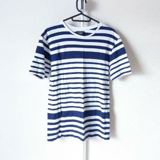 ザラ(ZARA)のZARA MEN ボーダー 半袖 Tシャツ ネイビー ホワイト(Tシャツ/カットソー(半袖/袖なし))