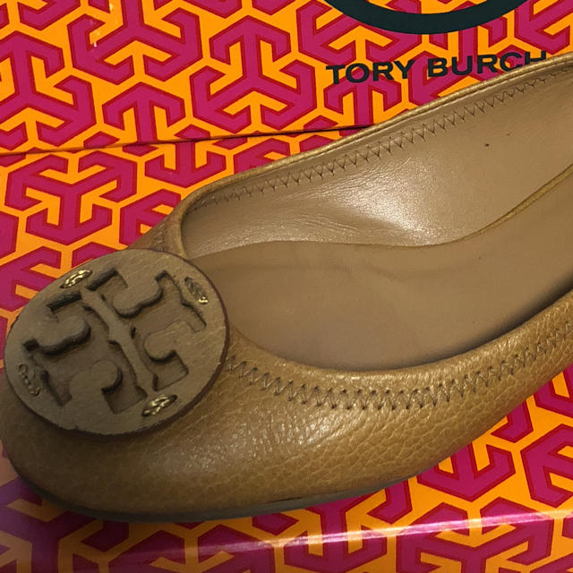 Tory Burch(トリーバーチ)のトリーバーチ フラット Tory Burch レザー キャメル ブラウン レディースの靴/シューズ(バレエシューズ)の商品写真