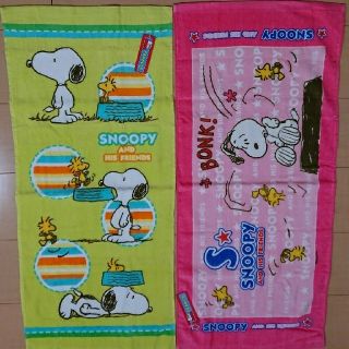 スヌーピー(SNOOPY)のフェイスタオル(タオル/バス用品)