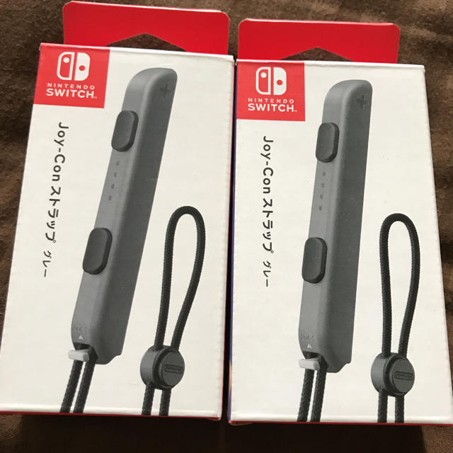 新品 Joy-Con(L)/(R) グレー Joy-Conストラップ 純正品