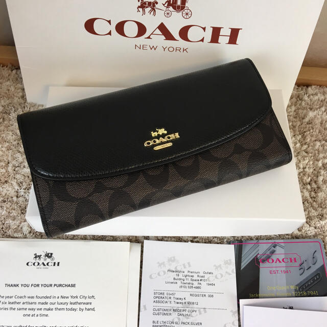 COACH(コーチ)のコーチCOACH 長財布 新品 箱、ショッパー付き✨即日発送 レディースのファッション小物(財布)の商品写真