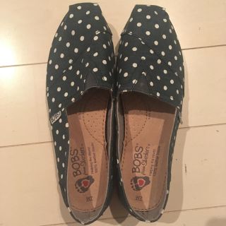 スケッチャーズ(SKECHERS)の未使用☆スケッチャーズ BOBS デニムスリッポン ドット(スニーカー)