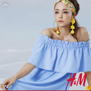 エイチアンドエム(H&M)のH&M 安室奈美恵 オフショルダーワンピ(ミニワンピース)
