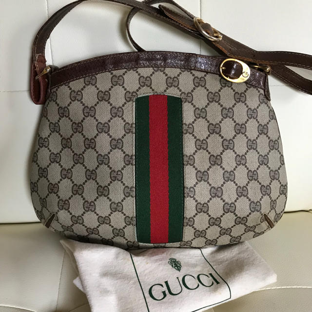 保存袋付き GUCCI オールドグッチ シェリーライン ショルダー バッグ