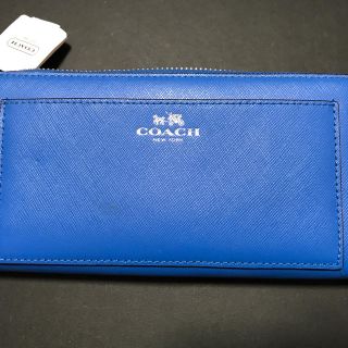 コーチ(COACH)のCOACH＊長財布＊未使用品＊鮮やかなブルー(財布)