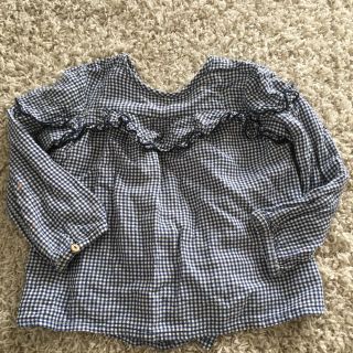 ザラキッズ(ZARA KIDS)のzara   baby ギンガムチェックトップス シャツ(Tシャツ/カットソー)