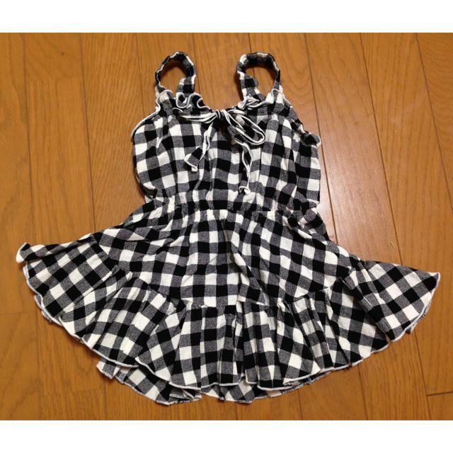 SNIDEL(スナイデル)のsnidelスナイデル・ギンガムチェックワンピース キッズ/ベビー/マタニティのキッズ服女の子用(90cm~)(ワンピース)の商品写真