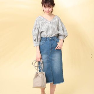 ナチュラルクチュール(natural couture)の【ナチュラルクチュール】チェックブラウス(シャツ/ブラウス(半袖/袖なし))