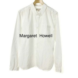 マーガレットハウエル(MARGARET HOWELL)のマーガレットハウエル♡白シャツ(シャツ/ブラウス(長袖/七分))