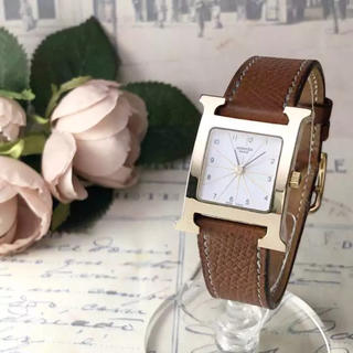 エルメス(Hermes)の極美品✨エルメス Hウォッチ ✨ ベルト２本付き  電池交換済  腕時計(腕時計)