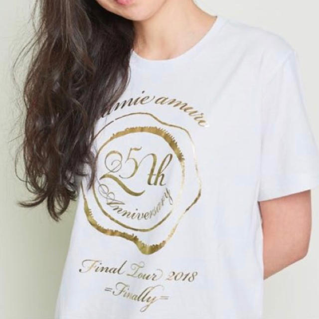 安室奈美恵 finally ツアーTシャツ ホワイトSサイズ FC限定 エンタメ/ホビーのタレントグッズ(女性タレント)の商品写真