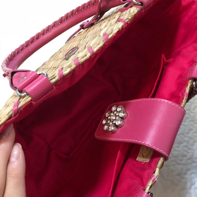 Samantha Thavasa(サマンサタバサ)のサマンサタバサ カゴバッグ レディースのバッグ(かごバッグ/ストローバッグ)の商品写真