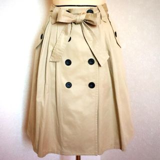 ボナジョルナータ(BUONA GIORNATA)の美品★ トレンチスカート ベージュ / ボナジョルナータ(ひざ丈スカート)