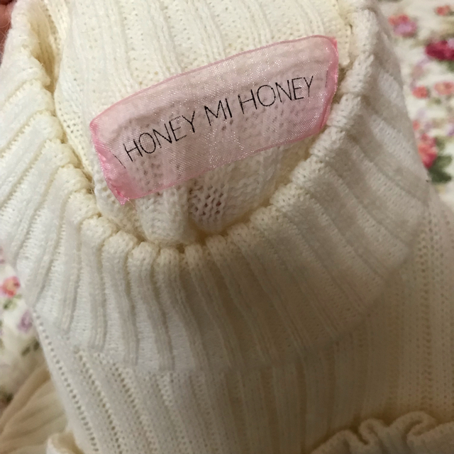 Honey mi Honey(ハニーミーハニー)の正規品 美品  ♥  レースアップ ハイネック ニット  ♥ レディースのトップス(ニット/セーター)の商品写真