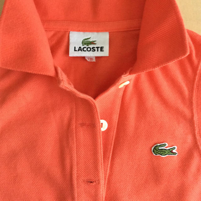 LACOSTE(ラコステ)のポロシャツ ラコステ 130  キッズ/ベビー/マタニティのキッズ服女の子用(90cm~)(Tシャツ/カットソー)の商品写真