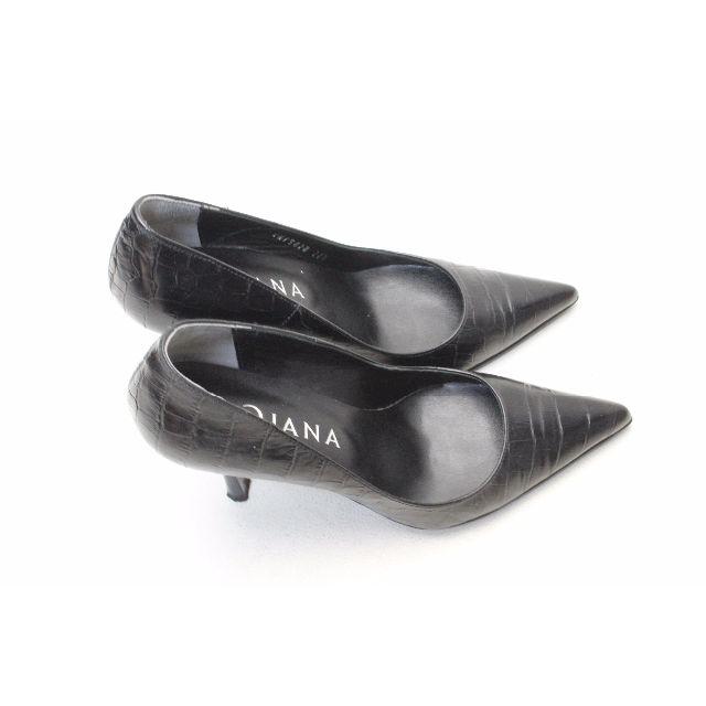 DIANA(ダイアナ)の【専用】55■DIANA 本革クロコ型押しポインテッドパンプス（21.5） レディースの靴/シューズ(ハイヒール/パンプス)の商品写真