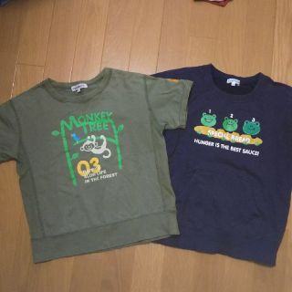 サンカンシオン(3can4on)の3can4onの半袖トレーナー　2枚　130cm(Tシャツ/カットソー)