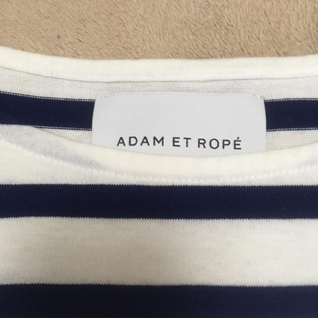 Adam et Rope'(アダムエロぺ)のアダムエロぺ ボーダーカットソー レディースのトップス(カットソー(半袖/袖なし))の商品写真