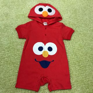 セサミストリート(SESAME STREET)の未使用 USJ エルモ 半袖ロンパース 80(ロンパース)